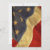 Invitation du Patriotique Vintage Drapeau (Dos)
