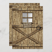 INVITATION DU PAYS - PORTE RUSTIQUE (Devant / Derrière)