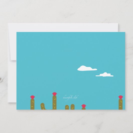 Invitation du paysage du désert (Dos)