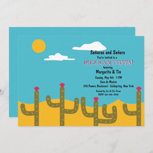 Invitation du paysage du désert (Devant / Derrière)