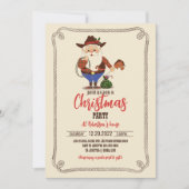 Invitation du Père Noël Cowboy (Devant)