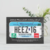 Invitation du permis de 16e anniversaire du Minnes (Debout devant)