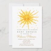 Invitation du petit Baby shower Sun (Devant)