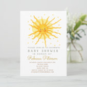 Invitation du petit Baby shower Sun (Debout devant)