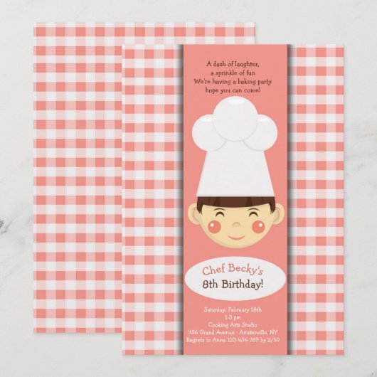 Invitation du petit chef (Devant / Derrière)