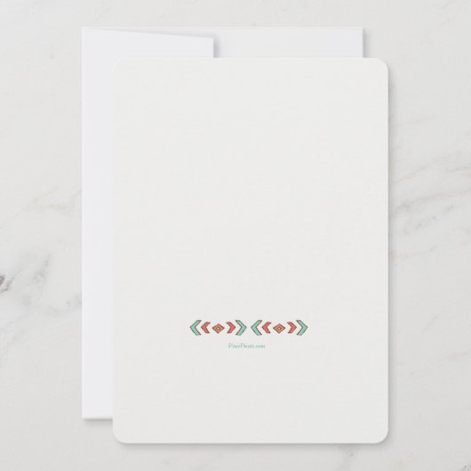 Invitation du petit chef Baby shower (Dos)