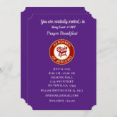 Invitation du petit déjeuner de prière HOJ (Devant / Derrière)