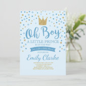 Invitation du Petit Prince Baby shower Douche roya (Debout devant)
