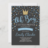 Invitation du Petit Prince Baby shower Douche roya (Devant)