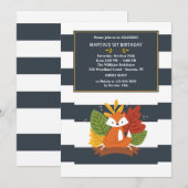 Invitation du Petit Renard Rouge (Devant / Derrière)