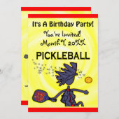 Invitation du Pickleball Party (Devant / Derrière)