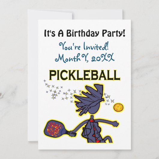 Invitation du Pickleball Party (Devant)