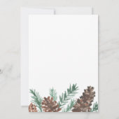 Invitation du Pinecone Holiday Party (Dos)