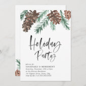 Invitation du Pinecone Holiday Party (Devant / Derrière)
