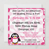 Invitation du Pingouin rose (Dos)