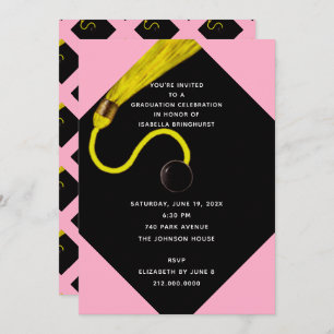 Invitation du Pink Graduation Party