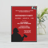 Invitation du pompier/chef de la retraite (Debout devant)