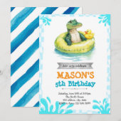 Invitation du pool d'alligators (Devant / Derrière)