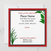 Invitation du Pool Party du 4 juillet (Dos)