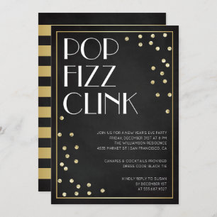 Invitation du Pop Fizz Clink au réveillon du Nouve