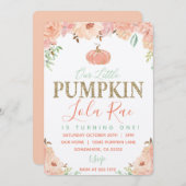 INVITATION DU PREMIER ANNIVERSAIRE (Devant / Derrière)