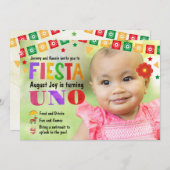 Invitation du premier anniversaire de la fête de l (Devant / Derrière)