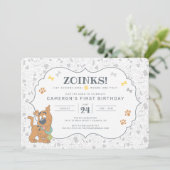 Invitation du premier anniversaire de Scooby-Doo (Debout devant)