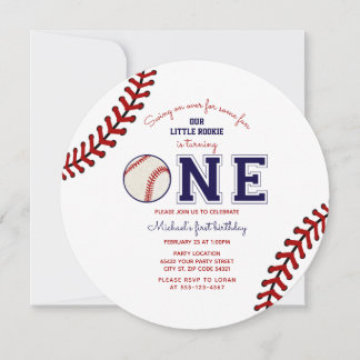 Invitation du premier anniversaire du baseball