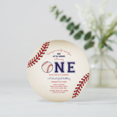Invitation du premier anniversaire du baseball (Debout devant)