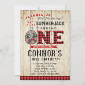 Invitation du premier anniversaire du bûcheron (Devant)