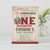 Invitation du premier anniversaire du bûcheron (Debout devant)