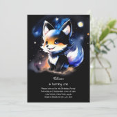 Invitation du premier anniversaire du loup (Debout devant)