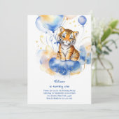 Invitation du premier anniversaire du tigre (Debout devant)