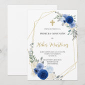Invitation du premier garçon de communion espagnol (Devant / Derrière)