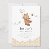 Invitation du premier jour d'abeille de l'ours de  (Devant)