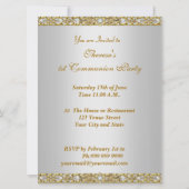 Invitation du Premier Parti Communion (Dos)