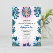 Invitation du premier riz "Annaprashan" indien Pea (Debout devant)