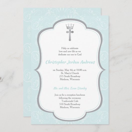 Invitation du Prince Baptême (Devant / Derrière)