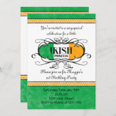 Invitation du Princess Party (Devant / Derrière)