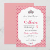 Invitation du Princess Party (Devant / Derrière)