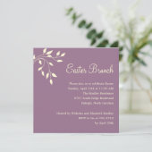 Invitation du Printemps Feuille à la fête de Pâque (Debout devant)