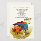 Invitation du Professeur Owl Retirement Party (Devant / Derrière)