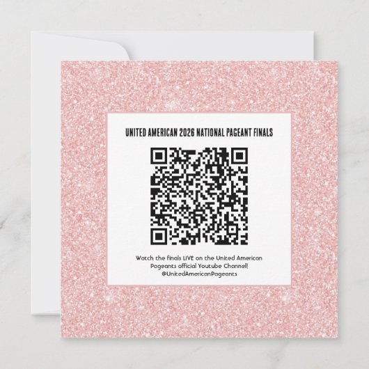 Invitation du programme de concours - Rose Gold Gl (Dos)