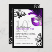 Invitation du Prom Masquerade (Devant / Derrière)