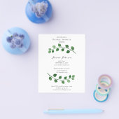 Invitation du prospectus de Fête des mariées Eucal (Simple)