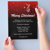 Invitation du prospectus de Noël (main)