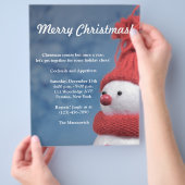 Invitation du prospectus de Noël (main)