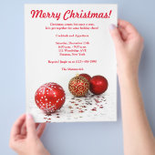 Invitation du prospectus de Noël (main)