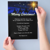 Invitation du prospectus de Noël (main)