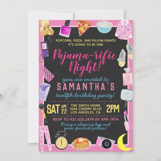 Invitation du pyjama à l'aube du bois (Devant)